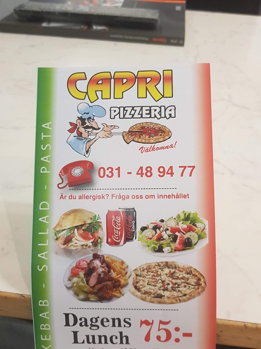 Menu Capri Pizzeria Göteborg-10