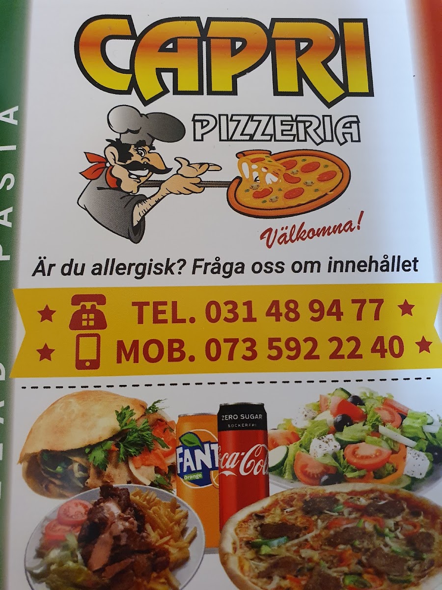 Menu Capri Pizzeria Göteborg-7